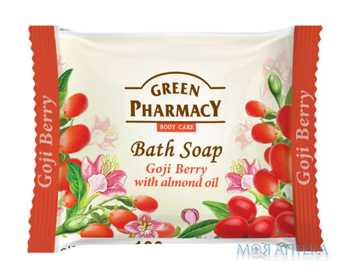 Green Pharmacy (Грін Фармасі) Мило Туалетне Ягоди годжі з мигдальною олією 100 г
