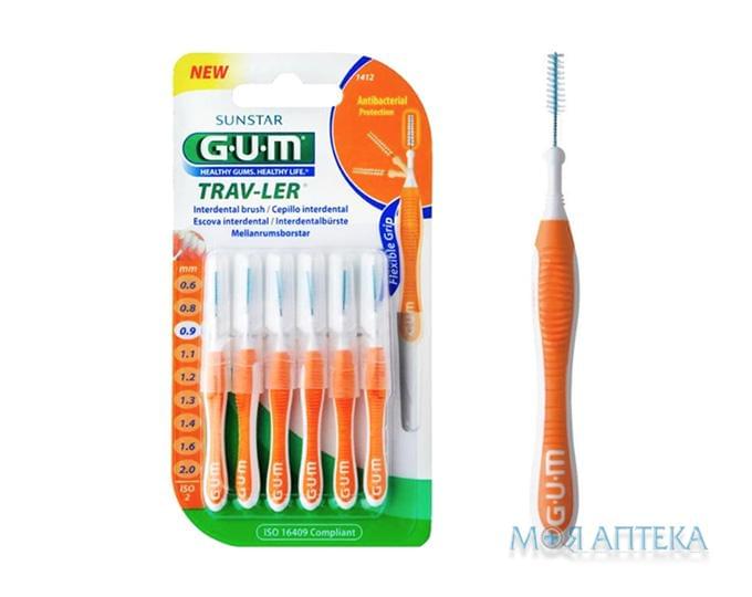 Зубна щітка міжзубна Gum TravLer (Гам Тревлер) 0,9 мм 6 шт