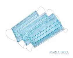 Маска медична Стиролоптфармторг (Styroloptfarmtorg) 3-х шарова, з фіксатором і гнучкою вставкою №100