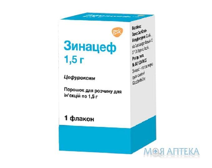 Зинацеф порошок для р-на д / ин. по 1500 мг в Флак. №1