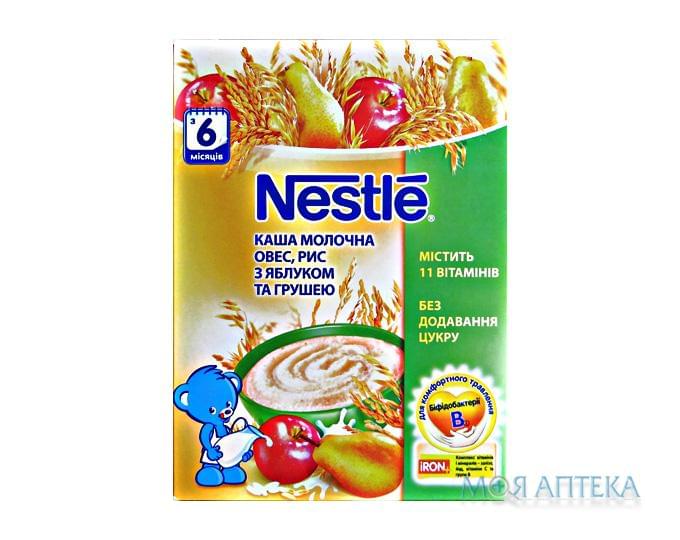 Каша Nestle (Нестле) Молочная рис, овес, яблоко и груша с 6 месяцев, 200г