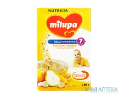 Каша Молочна Milupa (Мілупа) мультизлакова з сумішшю фруктів з 7 місяців, 230г