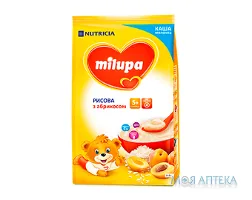 Каша Молочна Milupa (Мілупа) рисова з абрикосом з 5 місяців, 230г