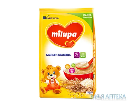 Каша Безмолочна Milupa (Мілупа) мультизлакова з 6 місяців, 200г