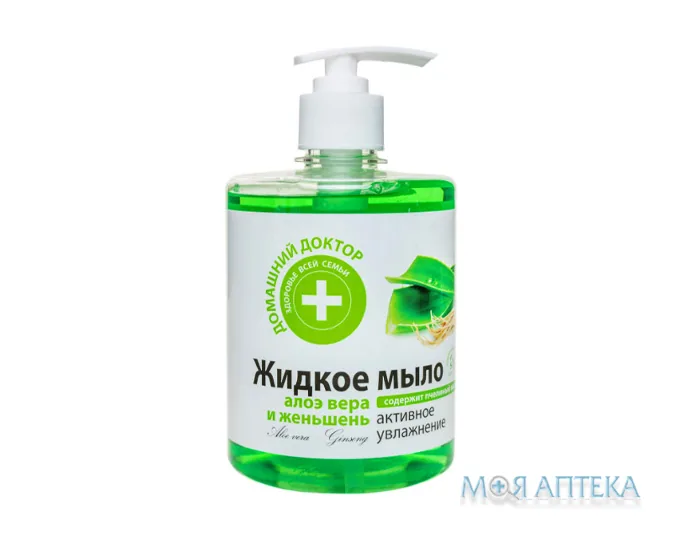 Домашній Доктор Рідке мило Алое вера і женьшень, 500 мг