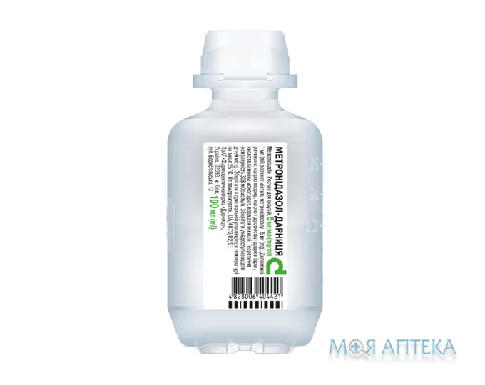 Метронідазол-Дарниця р-н д/інф. 5 мг/мл фл. 100 мл, у пачці №1