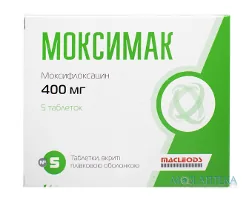 Моксимак табл. в/плів. оболонкою 400 мг стрип №5