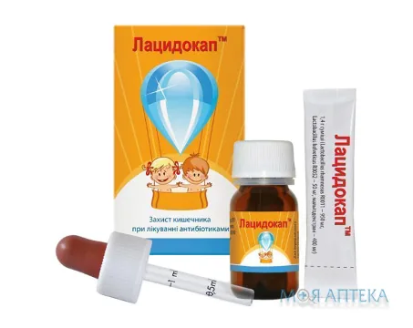 Лацидокап комплект: 1 пляш. скл. + 1 стік + піпет.