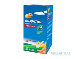 Кларитин сироп, 1 мг/мл по 60 мл у флак.