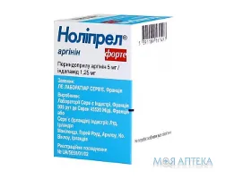 Ноліпрел Аргінін Форте таблетки, в/плів. обол., №30 у конт.
