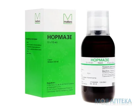 Нормазе сироп, 10 г/15 мл по 200 мл у флак.