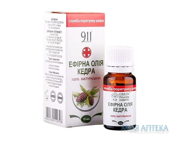 Олія ефірна 911 кедрова 10 мл