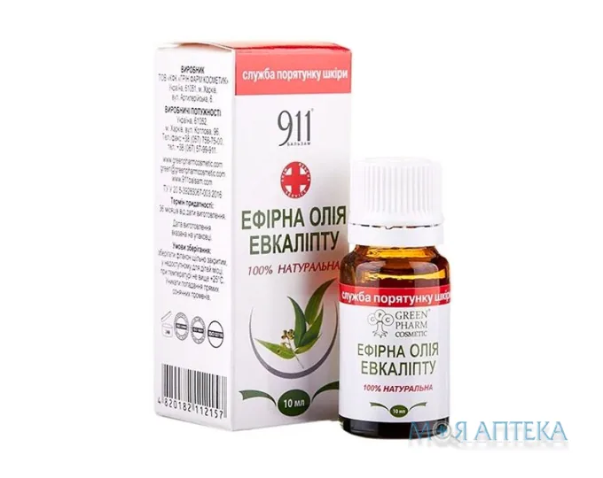 Олія ефірна 911 евкаліптова 10 мл
