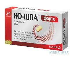 Но-Шпа Форте таблетки по 80 мг №24 (24х1)