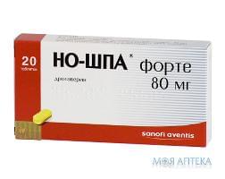 Но-Шпа Форте табл. 80 мг блистер №20