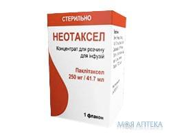 Неотаксел конц. д/р-ра д/инф. 250 мг фл. 41,7 мл №1
