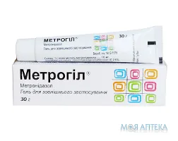 Метрогіл гель д/зовн. заст., 10 мг/г по 30 г у тубах