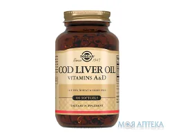 Солгар (Solgar) Жир З Печінки Норвезької Тріски капс. №100