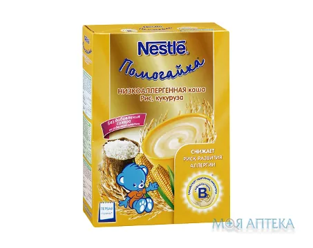 Каша Nestle (Нестле) Безмолочна низькоалергенна з рисом і кукурудзою з 6 місяців