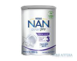 Молочна суміш Nestle NAN 3 ExpertPro (Нестле Нан 3 ЕкспертПро) Гіпоалергений 400 г, с 12 міс.