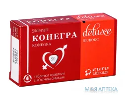 Конегра Делюкс таблетки жув. по 50 мг №4 у бліс.