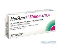 Небилет плюс табл. п/о 5 мг + 12,5 мг №28 Menarini International (Люксембург)