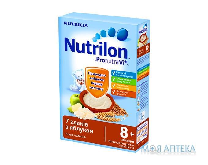 Nutrilon (Нутрилон) Каша Молочная 7 злаков с яблоком с 8 месяцев, 225г