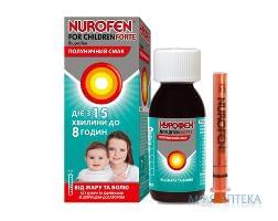 Нурофен Для Детей Форте сусп. орал. 200 мг/5 мл фл. 150 мл, с клубничным вкусом