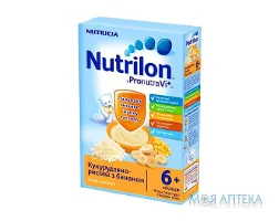 Каша Молочна Nutrilon (Нутрілон) кукурудзяно-рисова з бананом з 6 місяців, 225г