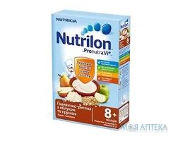 Каша Молочна Nutrilon (Нутрілон) пшенично-рисова з яблуком та грушею з 8 місяців, 225г