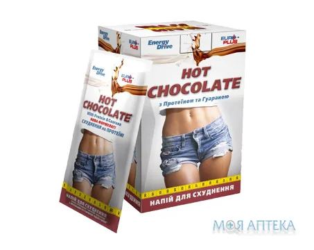Напій Розчинний Гарячий Шоколад З Протеїнами І Гуараною Energy Drive пакет №10