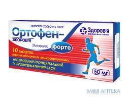 Ортофен-Здоровье Форте табл. п / о кишечно-раств. 50 мг блистер №10