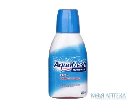 Ополіскувач Аквафреш (Aquafresh) Освіжаючий без спирту 300 мл