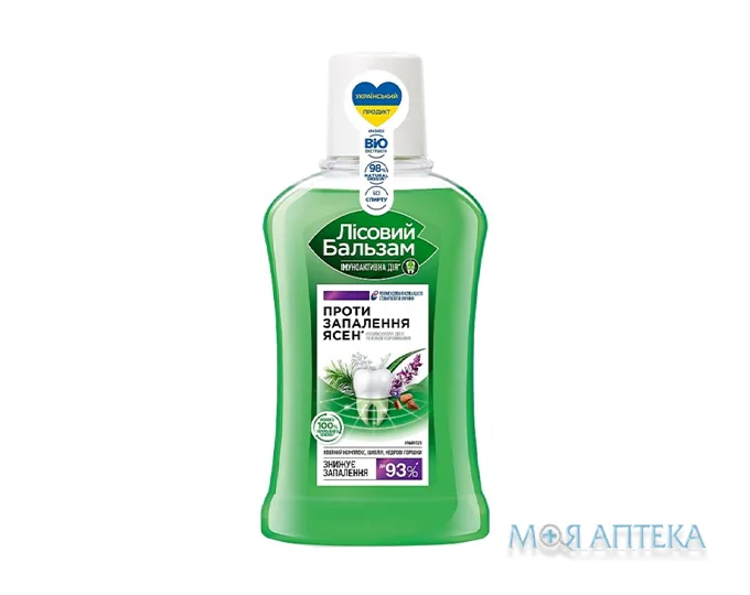 Ополіскувач для ясен Лісовий Бальзам еліксир фл. 250 мл, шавлія, кедрові горішки