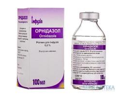 Орнідазол р-н д/інф. 0,5%  Флакон 100 мл