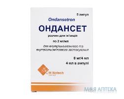 Ондансет р-р д/ин. 8 мг амп. 2 мл №5 Help (Греция)