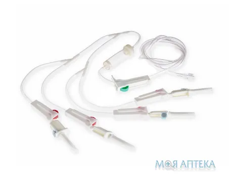 Одноразова Система Для Вливання інфузійних Розчинів Medicare S-IS-4, 4-ходова