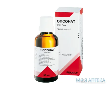 Опсонат Спаг Пека кап. орал. фл. 30 мл №1