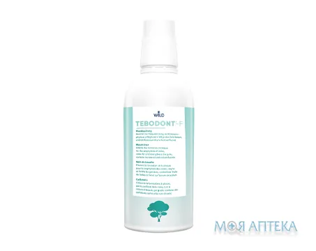 Tebodont-F (Тебодонт-Ф) Ополіскувач Для Порожнини Рота з олією чайного дерева і фторидом 250 мл