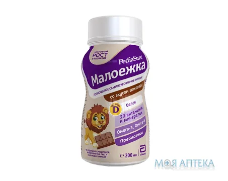 Готовий Напій Педіашур (PediaSure) Малоїжка 200 мл, зі смаком шоколаду