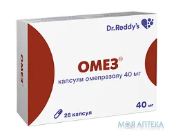 Омез капсули по 40 мг №28 (7х4)