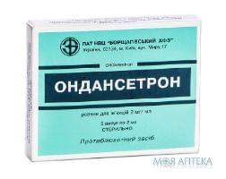 ондансетрон р-р д/ин. 2 мг/мл 2 мл - №5 (БХФЗ)