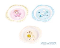 Посуда Canpol (Канпол) 56/008, тарелка пластиковая, принцесса/самолет/медвежонок