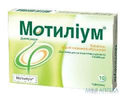МОТИЛИУМ табл. п/о 10 мг N10