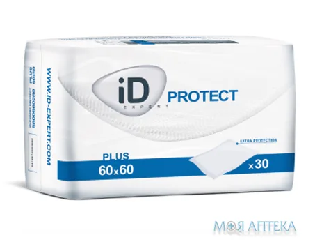 Пелюшки Гігієнічні iD Protect (АйДі Протект) plus, 60 x 60 №30