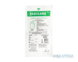 Рукавички хірургічні латексні стерильні Medicare розмір 7, без пудри