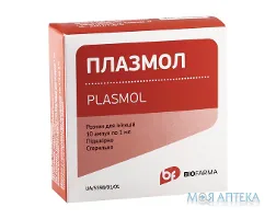 Плазмол р-н д/ін. 1 мл амп., блістер у пачці, №10