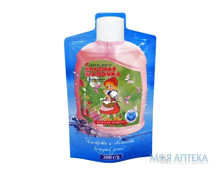 Крем-мило рідке Червона шапочка Д-пантенол 300мл дой-пак