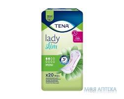 Прокладки урологические TENA (Тена) Lady Slim Mini (Леди Мини) тонкие для женщин 20 шт