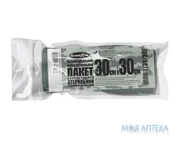 Пакет перев`язувальний індивідуальний кровоост. з одн. подуш. стер. 30 см х 30 см ІППК 1 (30/30)